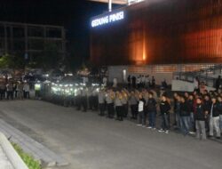 Ratusan Personel Aparat Gabungan Pengamanan Malam Takbiran