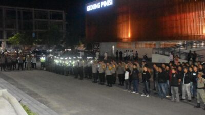 Ratusan Personel Aparat Gabungan Pengamanan Malam Takbiran