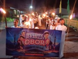 LPQ Fastabiqul Khaerat Gelar Pawai Obor Sambut Idul Adha di Bukit Harapan