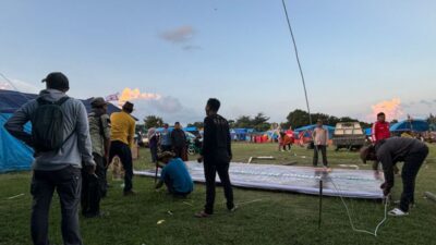 Panitia Antusias Lakukan Persiapan Ajang Besar Pramuka Madrasah di Kalamassang