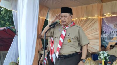 Buka Kemah madrasah Tingkat kabupaten Bulukumba, H. Misbah: Pramuka membangun Pribadi Mandiri, Patriot serta Berakhlak Mulia