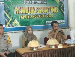 Pemdes Bontomacinna Gelar Rembuk Stunting 2025, Gandeng Puskesmas Gattareng