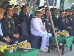 Perkuat Sinergitas, Polres Bulukumba Hadiri Upacara HUT TNI ke-80 di Makodim 1411/BLK
