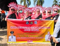 Ketua TP PKK Desa Bontomacinna Hadiri Jambore PKK Kabupaten Bulukumba