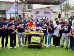 HUT ke-130 BRI, Wabup Edy Manaf Potong Tumpeng dan Lepas Peserta Jalan Santai