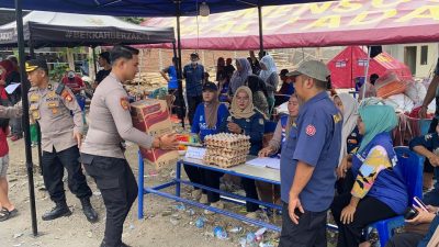 Polres Bulukumba dan Bhayangkari Salurkan Bantuan untuk Korban Kebakaran di Terang-Terang