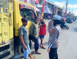 Polantas Menyapa, Kanit Kamsel Ipda Nuraeni Edukasi Sopir Truk