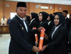 55 Anggota BPD Dilantik, Bupati Andi Utta Tekankan Sinergi Bangun Desa
