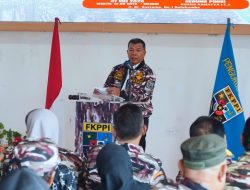 Buka Muscab Lima Daerah, Bupati Andi Utta Dipakaikan Jaket FKPPI