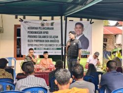 Ketua Komisi A DPRD Sulsel Andi Anwar Purnomo Serap Aspirasi Warga Saat Pengawasan APBD di Bontomacinna