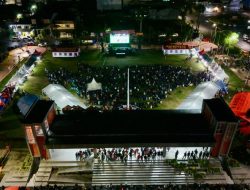 Nobar Semifinal Piala Dunia, Ribuan Warga Padati Lapangan Pemuda