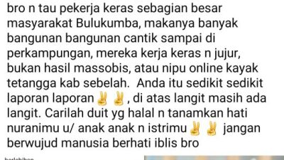 Ancam Kebebasan Pers, JOIN Bulukumba Desak Polisi Usut Akun FB Jenaka Jenaka