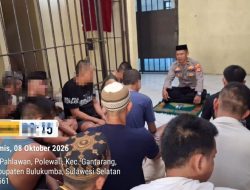 Tahanan Polres Bulukumba Dapat Siraman Rohani dari KBO Binmas