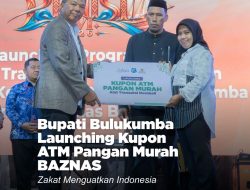 BAZNAS Bulukumba Siapkan 6.800 Kupon ATM Pangan Murah, Rp340 Juta untuk Fakir Miskin